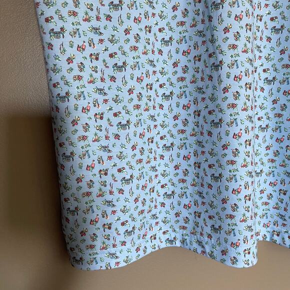 PETER MILLAR SEASIDE DRIRELEASE NATURAL TOUCH PARTY PARROTS POLO Blue Size Large - Picture 13 of 15